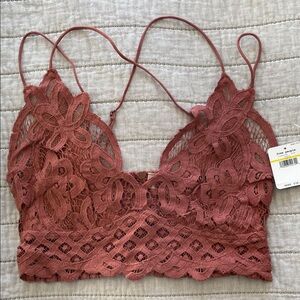 NWT Free People Copper Lace Bralette, sz M